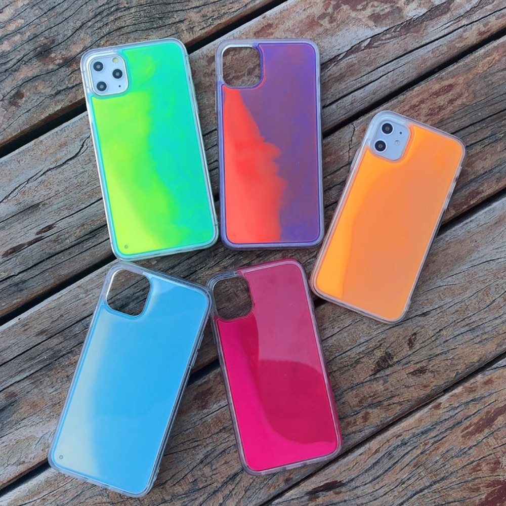 ¦̴ ׿  ̽ For iphone 6 6s 7 8 Plus 11 Pro X XS MAX XR Liquid Quicksand Glow ũ Ʈ  Ŀ
